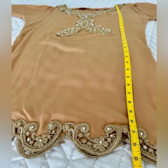 Silk mini Dress Size S-M. Tunic, cocktail dress.