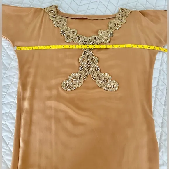 Silk mini Dress Size S-M. Tunic, cocktail dress.