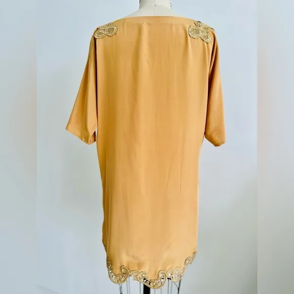 Silk mini Dress Size S-M. Tunic, cocktail dress.
