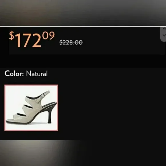 Silver Gray Leather Slingback Events Dress Shoe Sandals