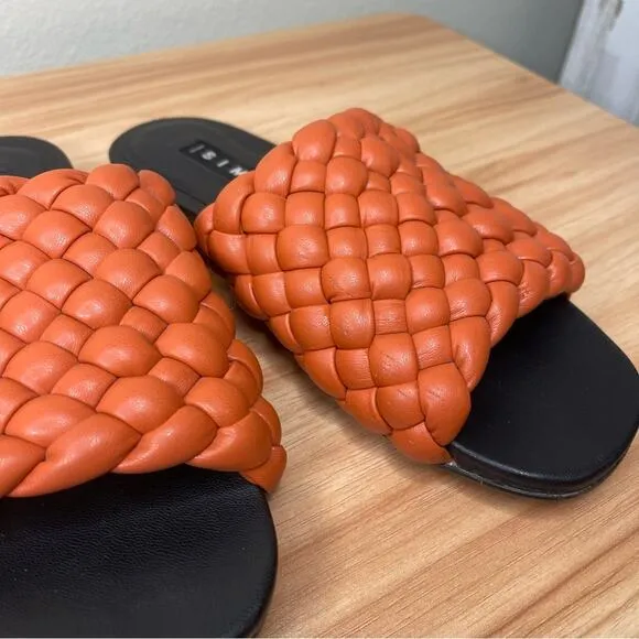 Simon Miller Vegan Slit Slide Sandals in Spice 6