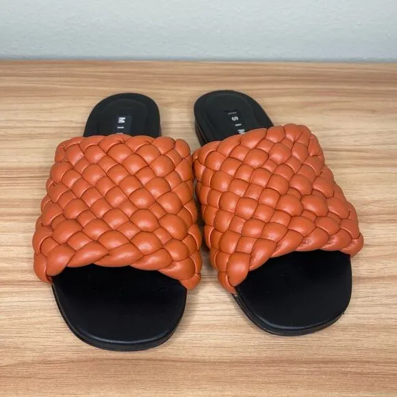 Simon Miller Vegan Slit Slide Sandals in Spice 6
