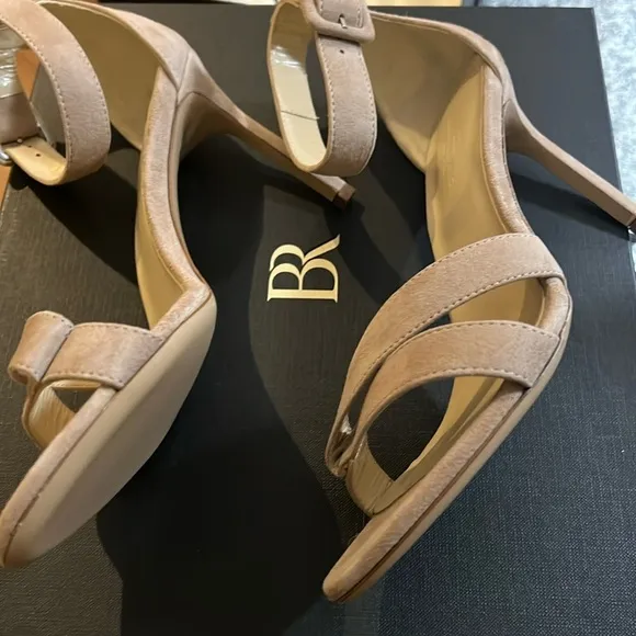 Size 9, 10 Banana Republic Women’s TERRAZZO SUEDE HIGH-HEEL SANDAL Taupe