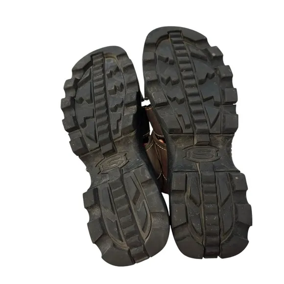 Skechers Jamups women’s Y2K brown chunky platform sandals Size 8
