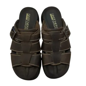 Skechers Jamups women’s Y2K brown chunky platform sandals Size 8