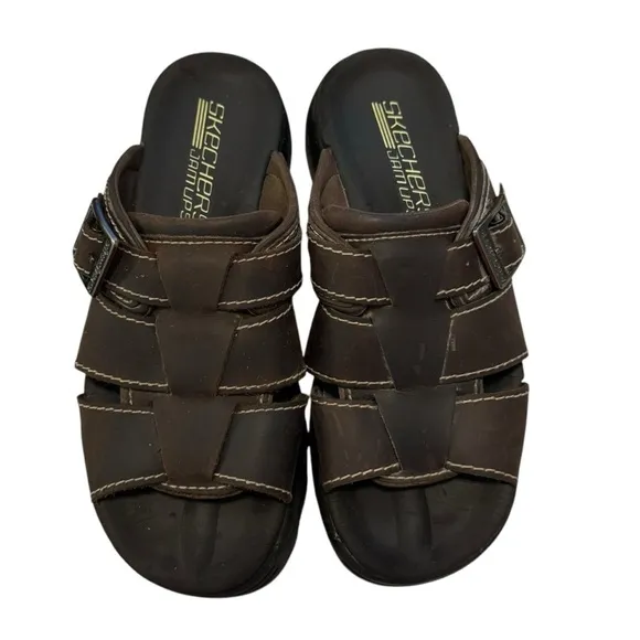 Skechers Jamups women’s Y2K brown chunky platform sandals Size 8