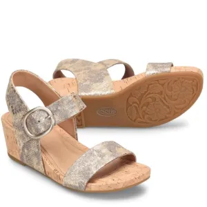 Sofft Vaya Leather Wedge Sandals.