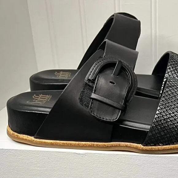 Sofft Womens Amalfi Black Sandals Size 7.5