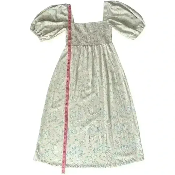 Sokee Collective Side Shoulder Pouf Dress. Lavender/Yellow Floral. Sz Small. NWT