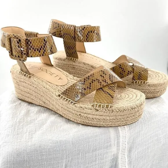 Sole Society Audrina Espadrille Platform Sandals