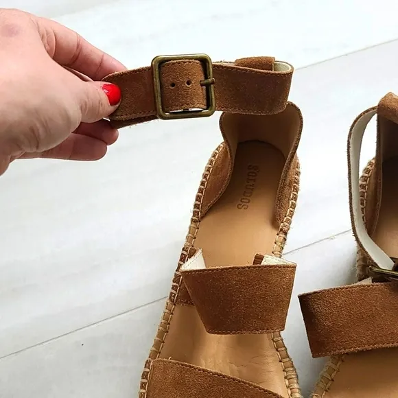 Soludos NWOB Palma Platform Wedge Sandals