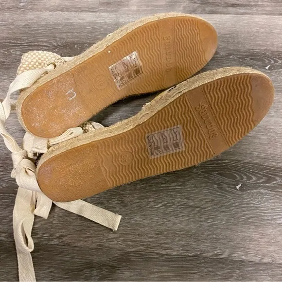 SOLUDOS | Striped Gladiator Platform Sandals Size 8.5