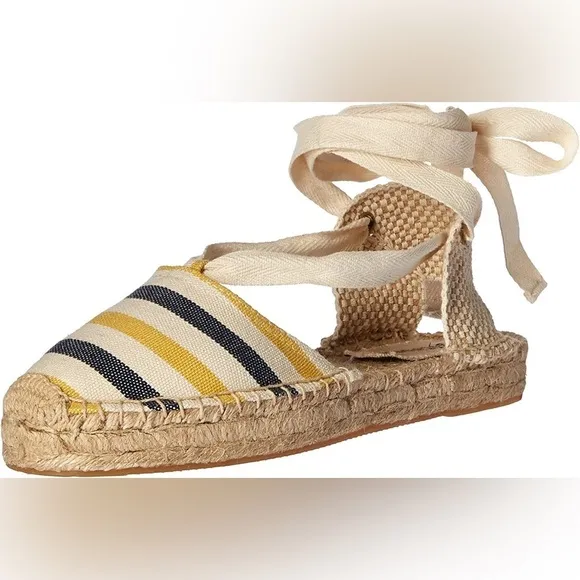 SOLUDOS | Striped Gladiator Platform Sandals Size 8.5