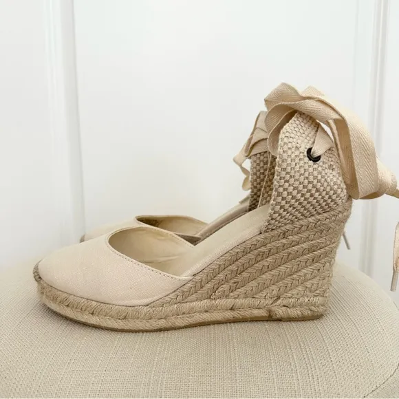 Soludos The Marseille Wedge - Espadrille Sandals La Concha Ivory