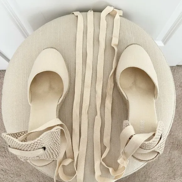 Soludos The Marseille Wedge - Espadrille Sandals La Concha Ivory