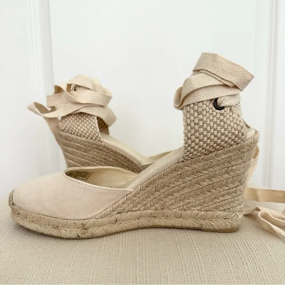 Soludos The Marseille Wedge - Espadrille Sandals La Concha Ivory