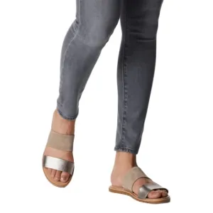 Sorel Ella II Leather Slide Sandals Sz 8
