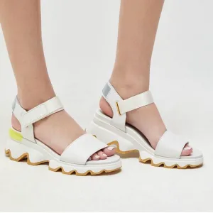 Sorel Kinetic Y-Strap  Platform Wedge Sport Sandals Size 9 leather