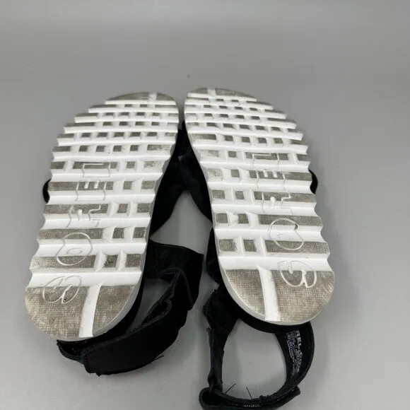 Sorel Roaming Multi-Strap Sandals Womens Strappy Gladiator Black White Size 5.5