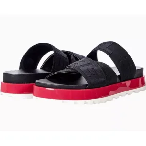 SOREL Roaming Slide Sandals in Black Pink Size 12