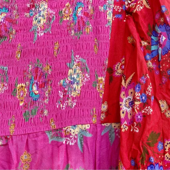 Spell Solstice Midi Dress in Salsa Rose