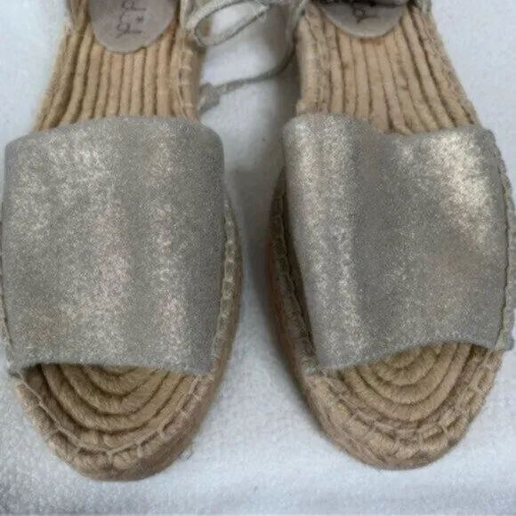 Splendid Edna Gold Tone Espadrilles