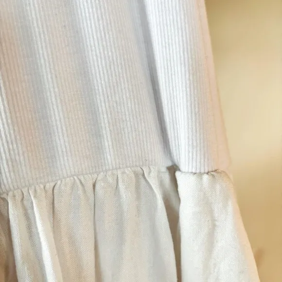 Stateline Chic White Linen Sleeveless Maxi Dress