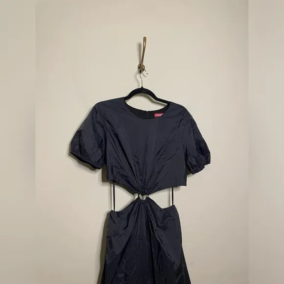 STAUD Calypso Midi Dress Black