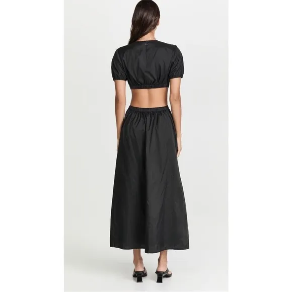 STAUD Calypso Midi Dress Black
