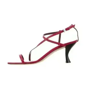STAUD Kitten Heel Leather Sandals