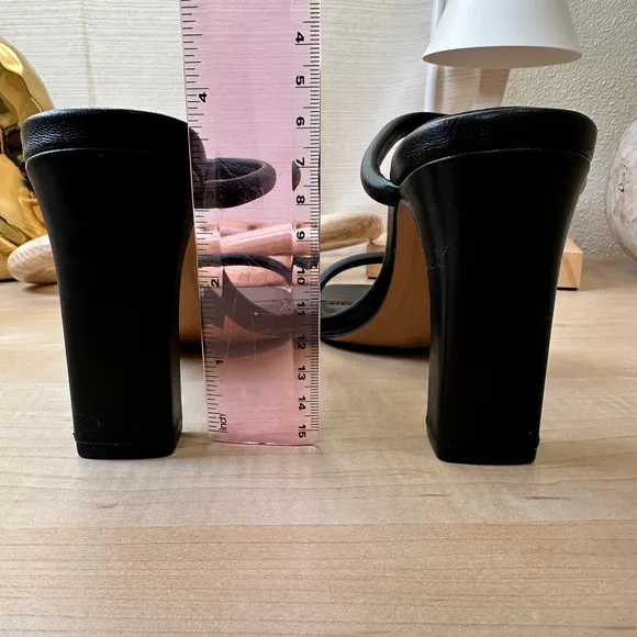 Steve Madden Black Strappy‎ Heels, Size 6M