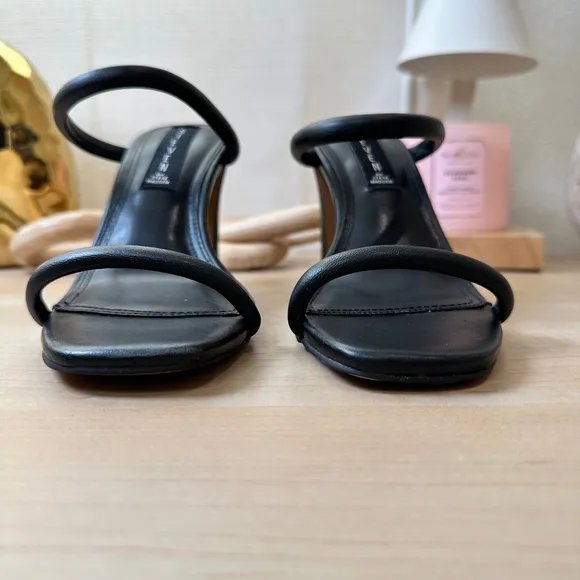 Steve Madden Black Strappy‎ Heels, Size 6M