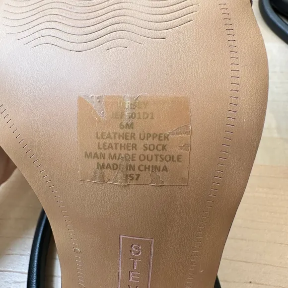 Steve Madden Black Strappy‎ Heels, Size 6M