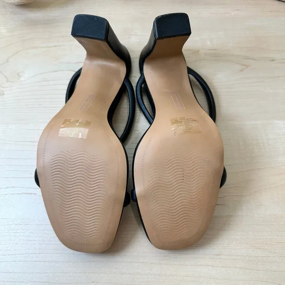 Steve Madden Black Strappy‎ Heels, Size 6M