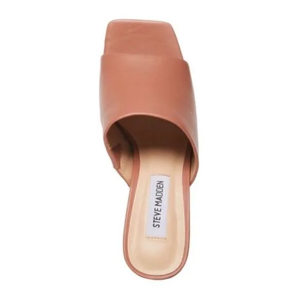 Steve Madden blush pink leather Dedicate platform sandals