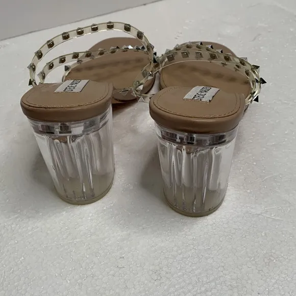 Steve Madden clear studs sandals size 8.5