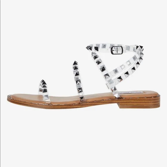 Steve Madden clear travel sandals
