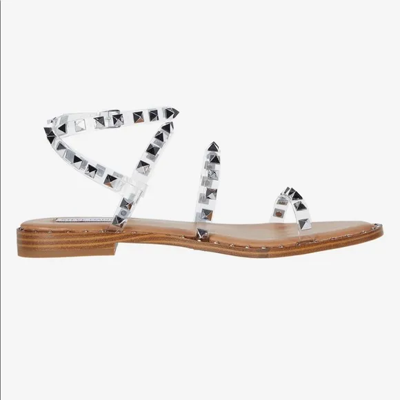 Steve Madden clear travel sandals