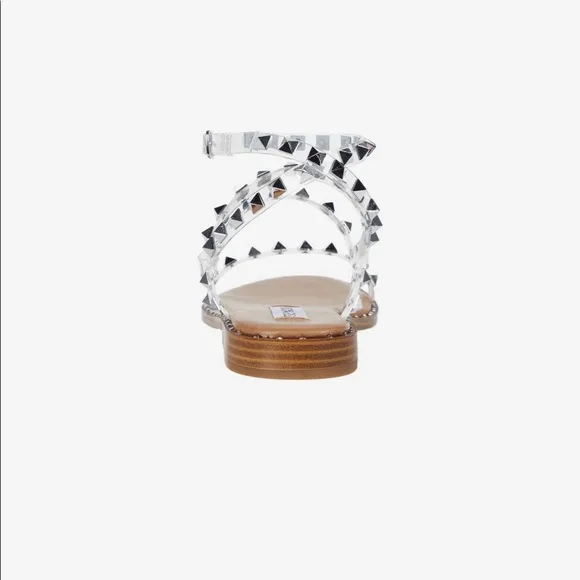 Steve Madden clear travel sandals