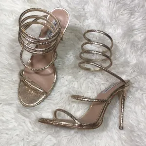Steve Madden Exotica Gold Sandals Heels