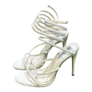 Steve Madden Exotica Women’s Pearl White Sandal Heels Size 7.5.