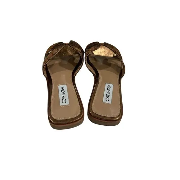 Steve Madden Hayden Sandals Bronze Braided Women's Size 8