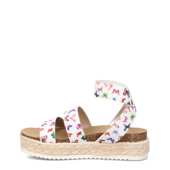 Steve Madden Kids Butterfly Print Sandals - Girl’s Size 2 New in Box