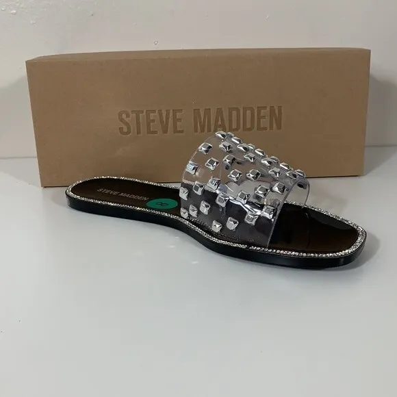 Steve Madden sandals Rhinestones size 8