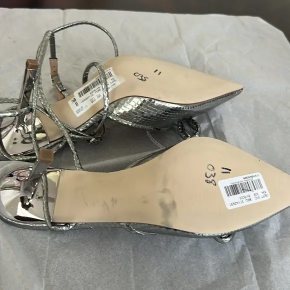 Steve Madden Sherise Pump in Pewter Silver Lizard