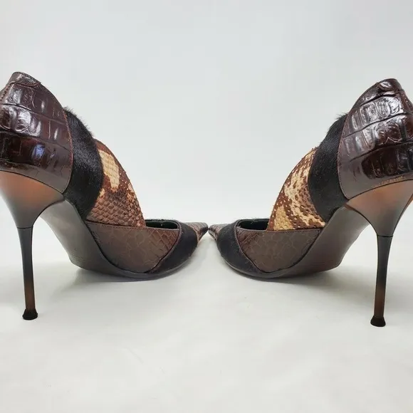 Steve Madden Spain Animal Patches Heels Size 7.