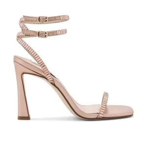 Steve Madden Thierry High Heel in Rose Gold 9 with box Womens Rhinestones Sandal