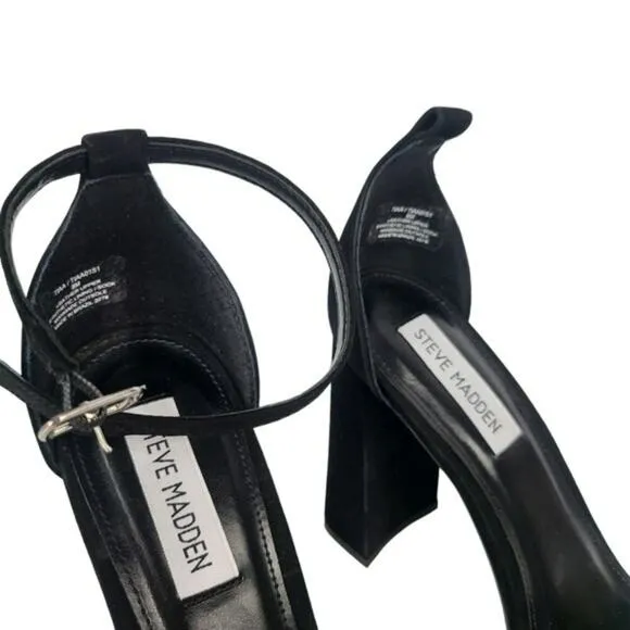 Steve Madden Tiaa Two-piece Dress Sandals Black 9
