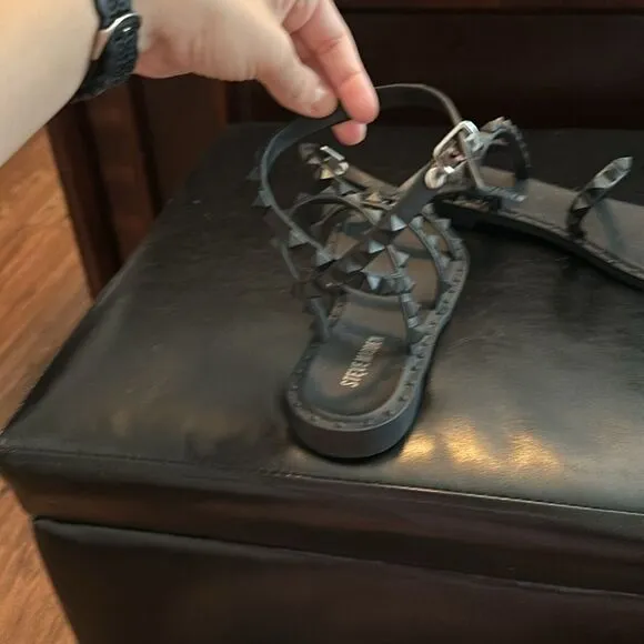 Steve Madden Travel-J Studded Flat Jelly Sandals