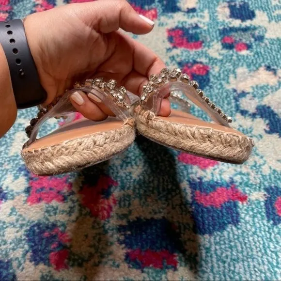 Steve Madden Vanyal Rhinestone Embellished Espadrille Sandals